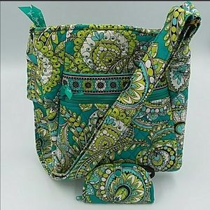 Vera Bradley Crossbody & Matching Jewelry Pouch